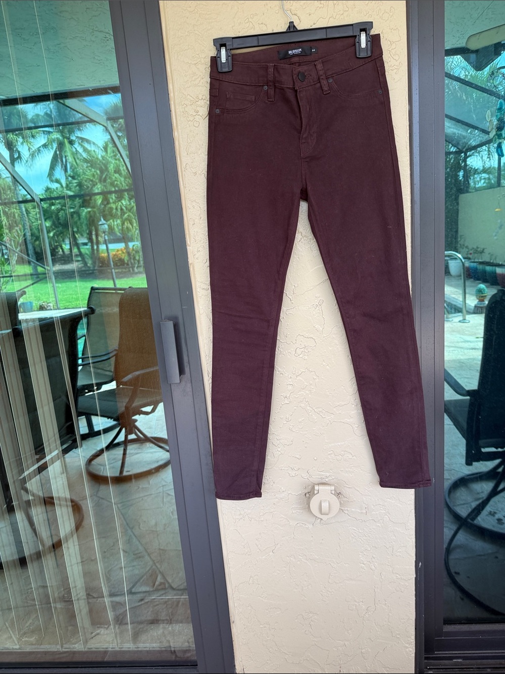 Mossimo Supply Co. Maroon Skinny Women's Jeans